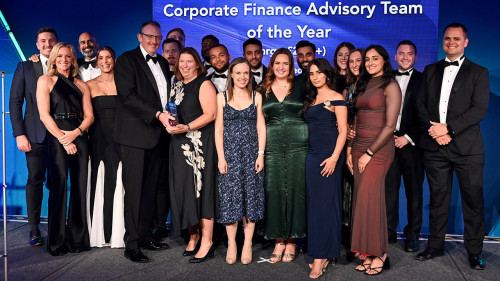 Team awarded for Corporate Finance Advisory Team of the Year