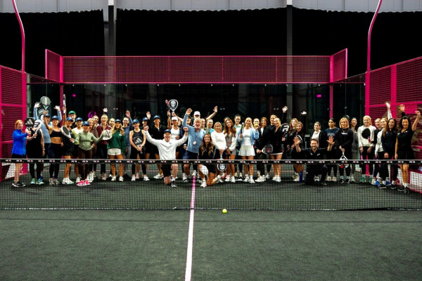 Group of people playing padel