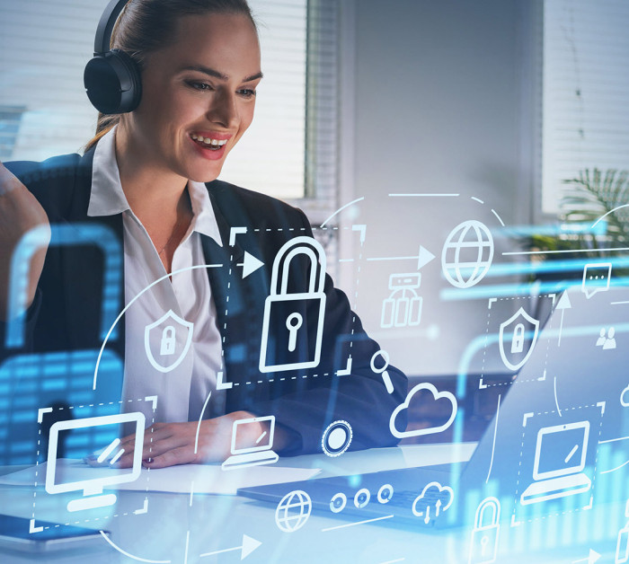 call quality monitoring depiction CX agent showing compliance with regulatory requirements