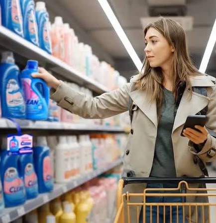 Woman at the supermarket