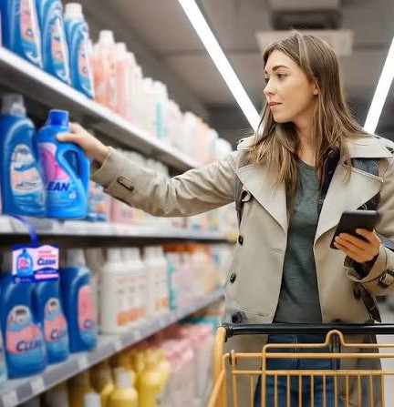 Woman at the supermarket