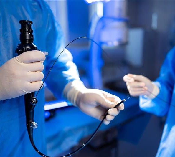 medical professionals during an endoscopy