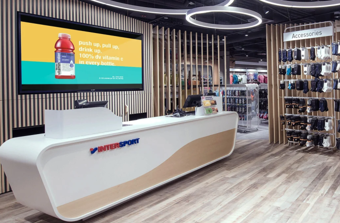 modern sporting goods store